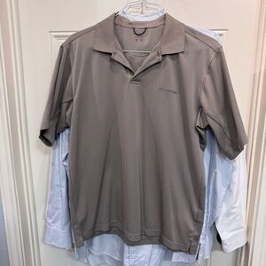 Columbia Men's Taupe Polo Shirt